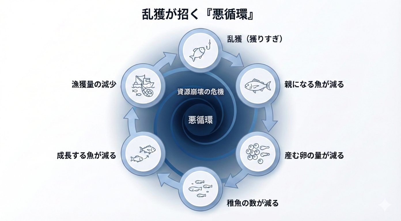 なぜ乱獲で個体数が減少するの？